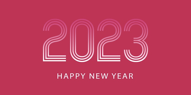 Вектор 2023 новый год баннер Viva Magenta 181750 цвет года 2023 Viva пурпурный модный фон и полосатый текст Градиент с новым годом текст