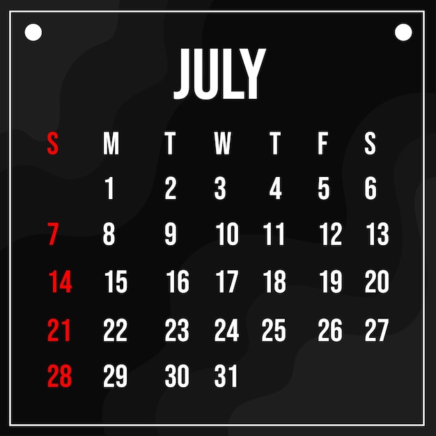 Vector vector 2024 calendar month template