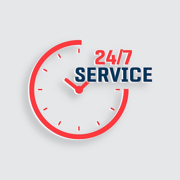 vector 247 hour service concept