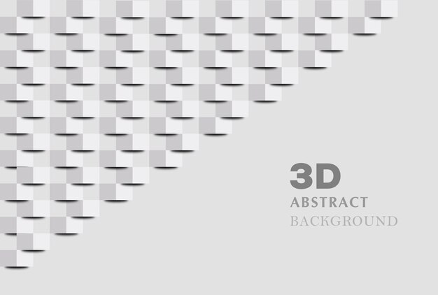 ベクター 3D アブストラクト ホワイトバックグラウンドコンセプト