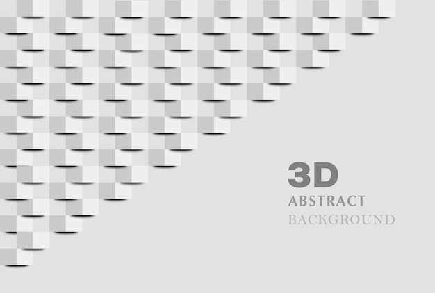 Vector 3d abstracte witte achtergrondconcept