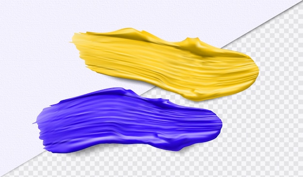 Vector vector 3d brush strokes