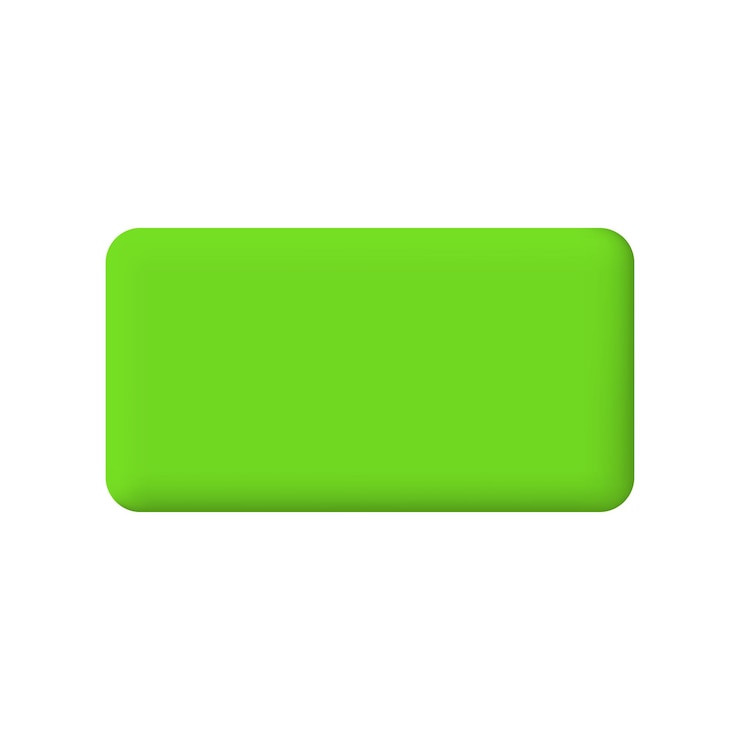 Vector vector 3d cute green square speech bubble icons isolated on white pastel background