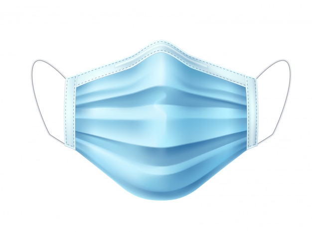 Respiratore dell'aria della maschera facciale di vettore 3d contro l'infezione