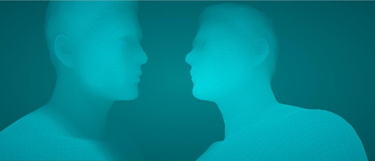 Vector vector 3d man portrait