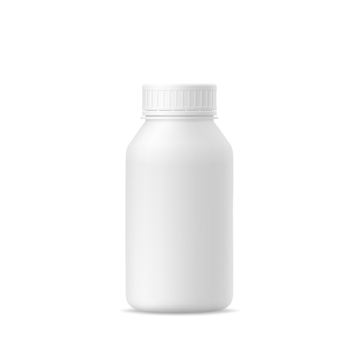 Vector vector 3d mockup van fles met deksel