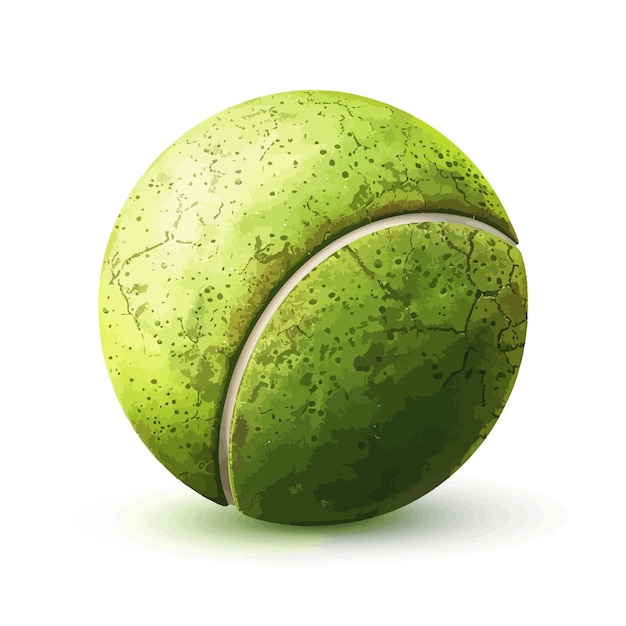 Vector_3d_Realistic_Green_Textured_Tennis_Ball_Icon