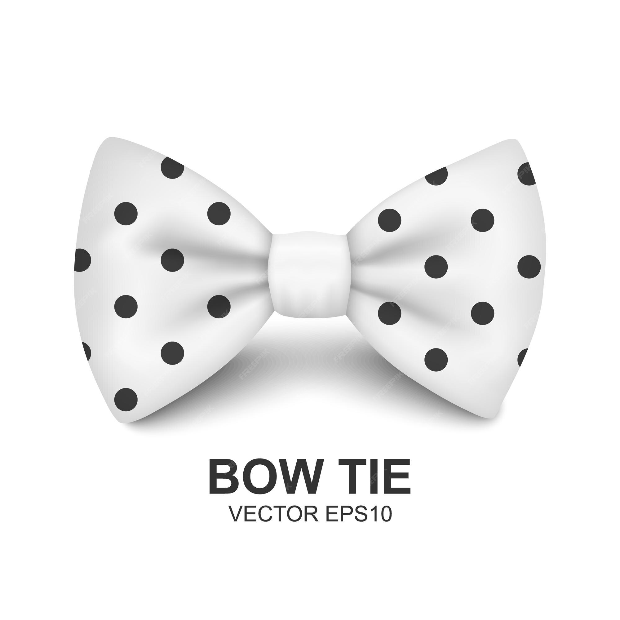 Premium Vector  Bow tie isolated on white background