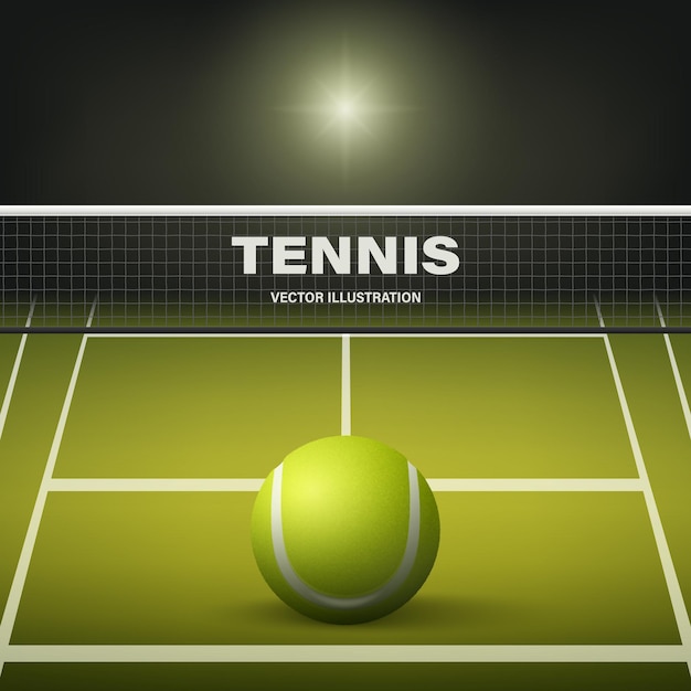 Vector 3d Realistische Groene Textureerde Tennisbal Icon