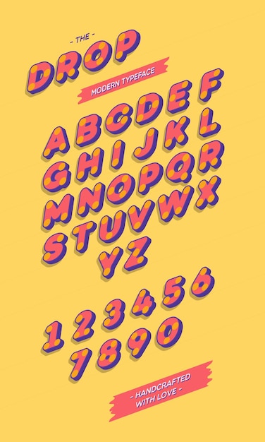 Vector 3D schreefloze alfabet schuine stijl Kleurrijke lettertype moderne typografie voor t-shirt kinderboek wenskaart verkoop afdrukken op stof decoratie promotie partij poster stempel speciale aanbieding