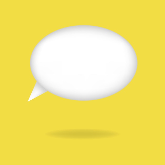 Vector 3d speech bubble White message dialog balloon 3d chat icon Talking box or chatting box