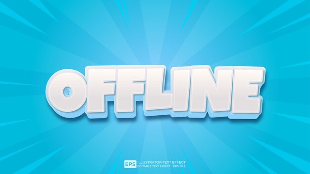 vector 3d tekst offline bewerkbaar teksteffect lettertype