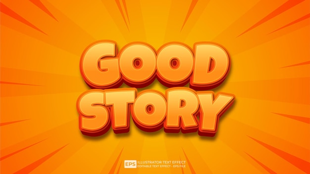 Vector vector 3d text editable text effect good story