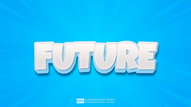 vector 3d text editable text effect