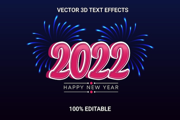 Vector vector 3d text effects