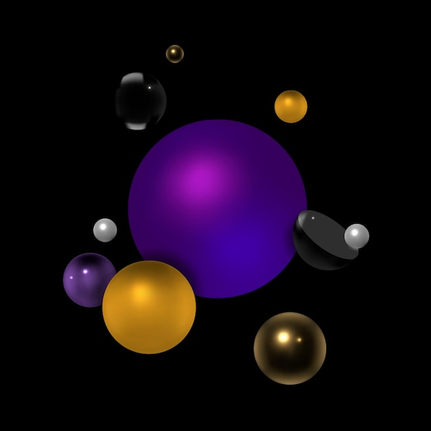 Vector 3d vormen achtergrond Abstracte 3d geometrische vormen Modern behang Creatief digitaal ontwerp