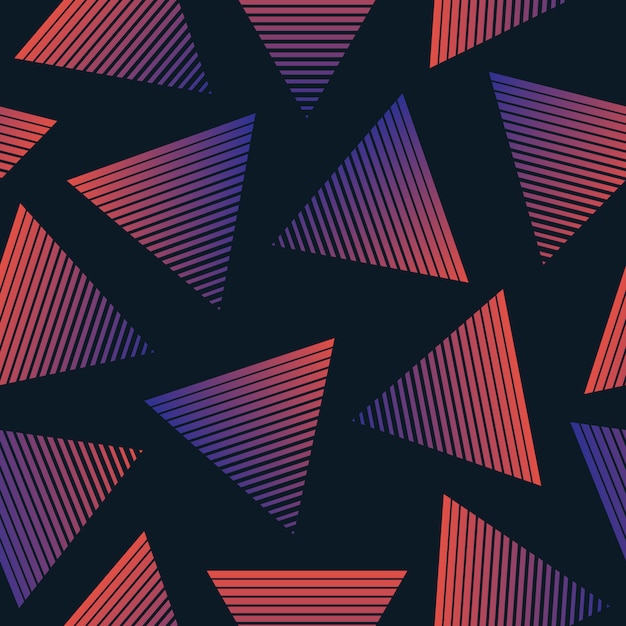 Vector 80s retro style seamless pattern