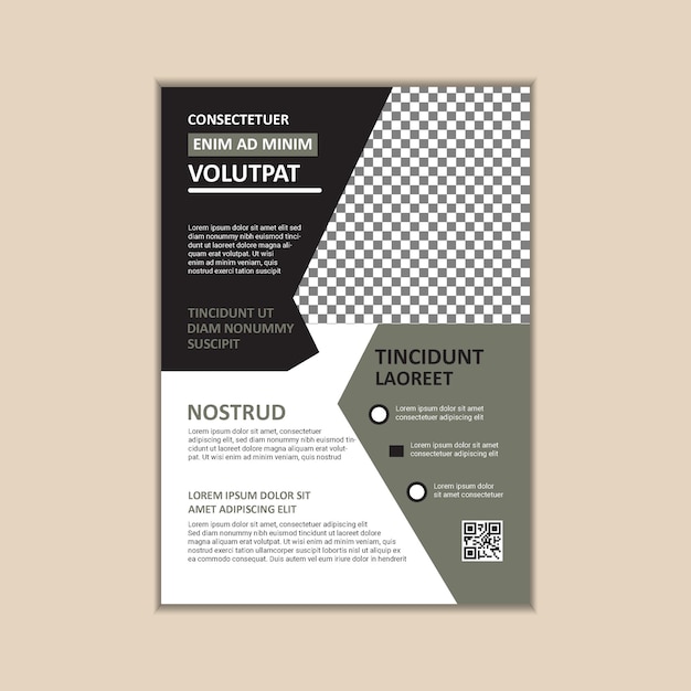 Vector A4-formaat Corporate Business Flyer-ontwerpsjabloon met afloop