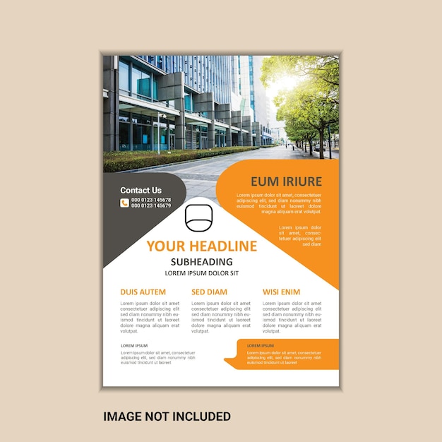 Vector vector a4 size corporate business flyer design template with bleed