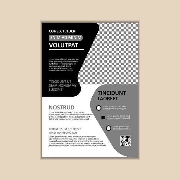 Vector vector a4 size corporate business flyer design template with bleed