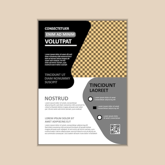 Vector vector a4 size corporate business flyer design template with bleed