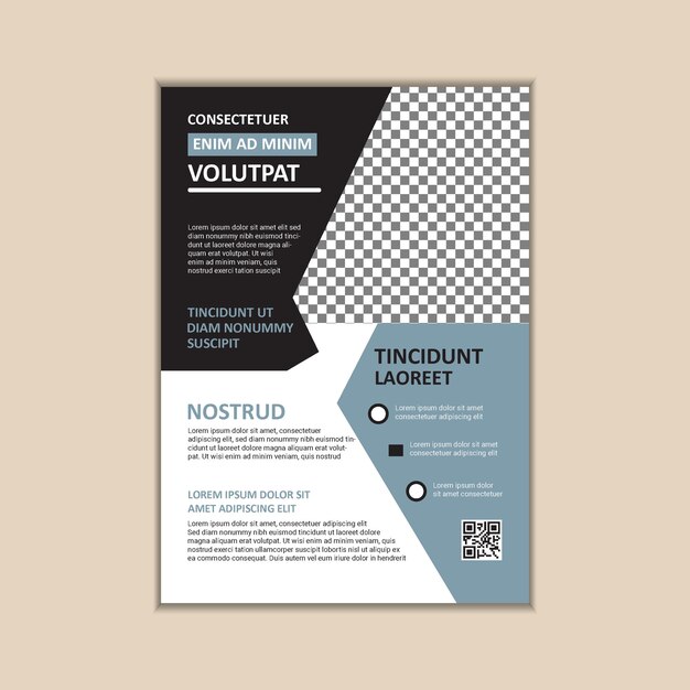 Vector vector a4 size corporate business flyer design template with bleed