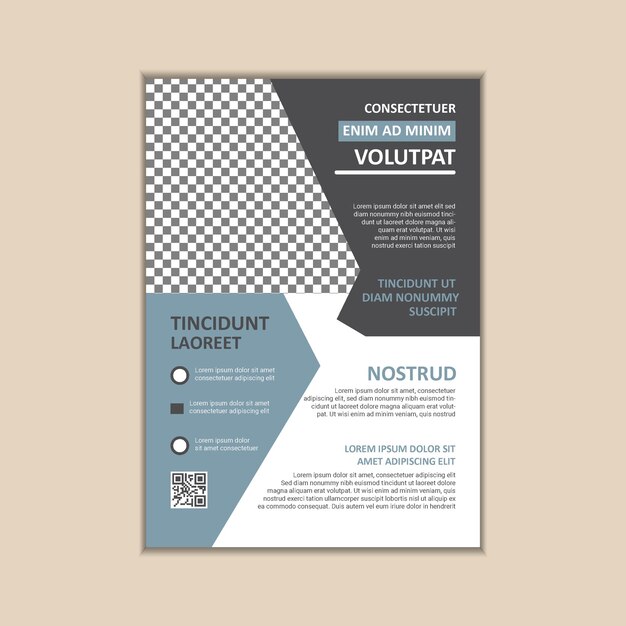 Vector vector a4 size corporate business flyer design template with bleed