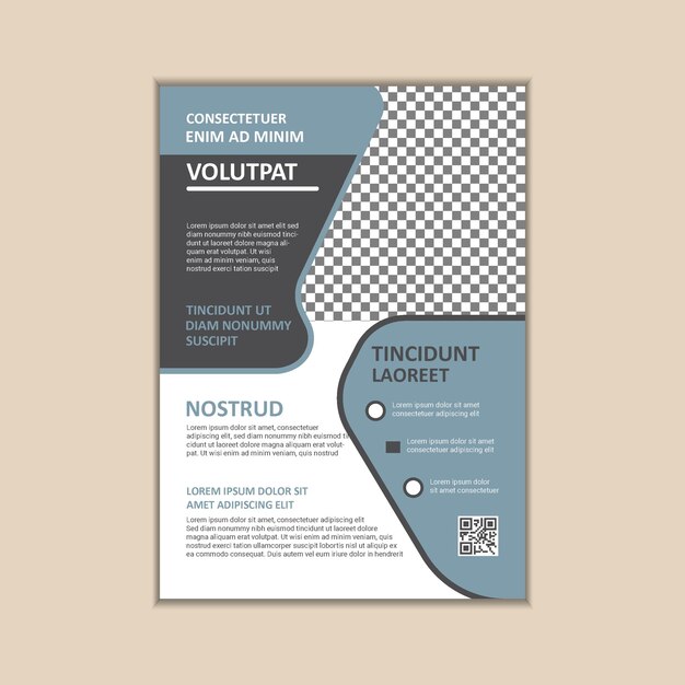 Vector vector a4 size corporate business flyer design template with bleed