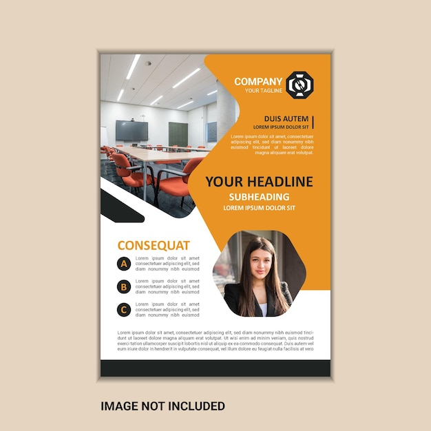 Vector vector a4 size corporate business flyer design template with bleed