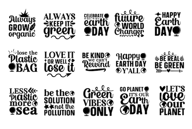 Vector aarde dag t-shirt ontwerp Typografie Global Tshirt Design SVG EPS Happy Earth Day