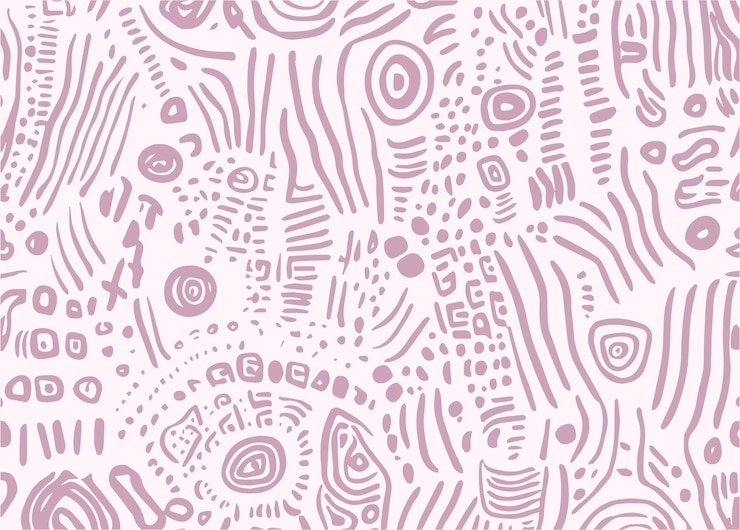 Vector vector aboriginal doodle pattern background