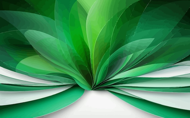 Vector abstract background featuring a gradient of lush green hues
