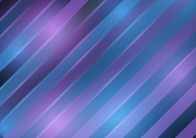 Vector abstract background Purple and blue lines with light effects