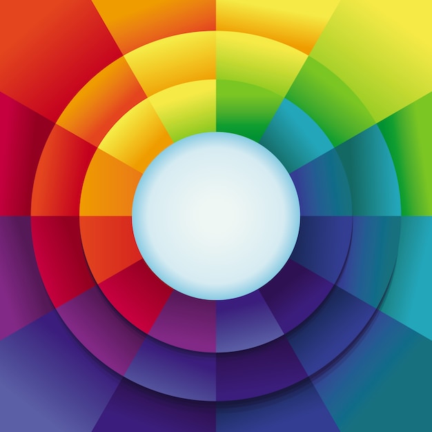 Vector vector abstract background in rainbow colors