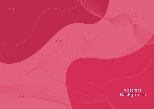 Vector abstract background on viva magenta color. Vector wave design.
