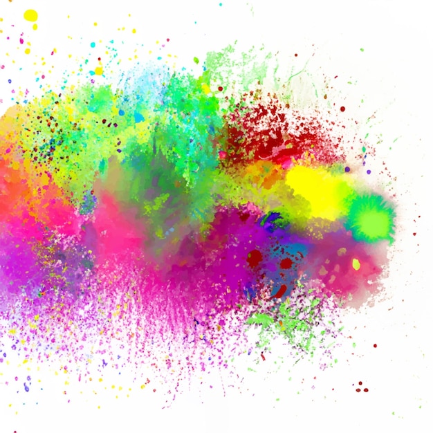 Vector vector abstract background with a colourful watercolour splatter design