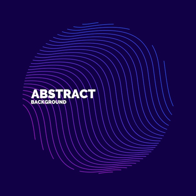 vector abstract background with dynamic waves. illustration suitable for design