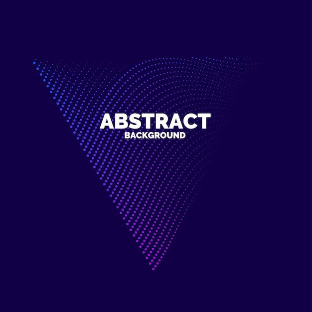 Vector abstract background with dynamic waves, line and particles. Illustration suitable for design