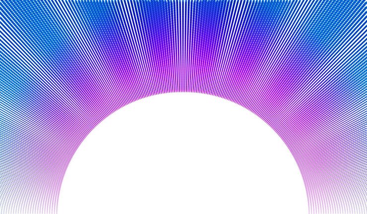 Vector vector abstract background with wave of flowing particles frame, smooth curve shape lines, particle array flow. 3d shape dots blended mesh, future technology useful border.