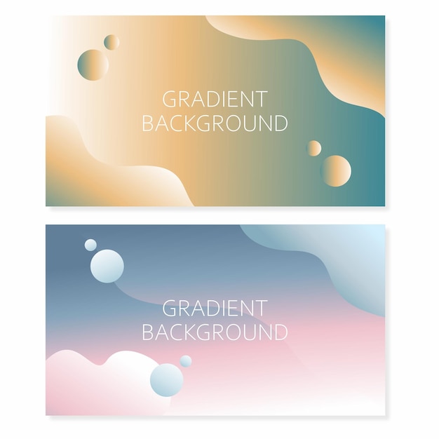 Vector abstract banner background fluid liquid style templates