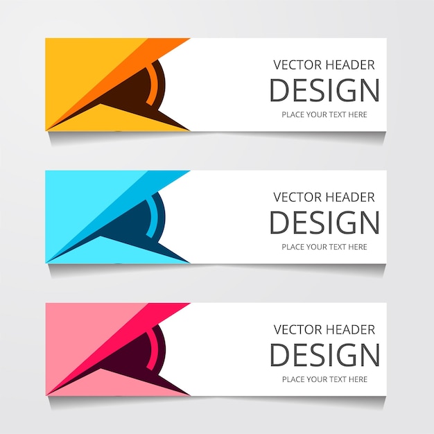 Vector vector abstract banner design modern web template