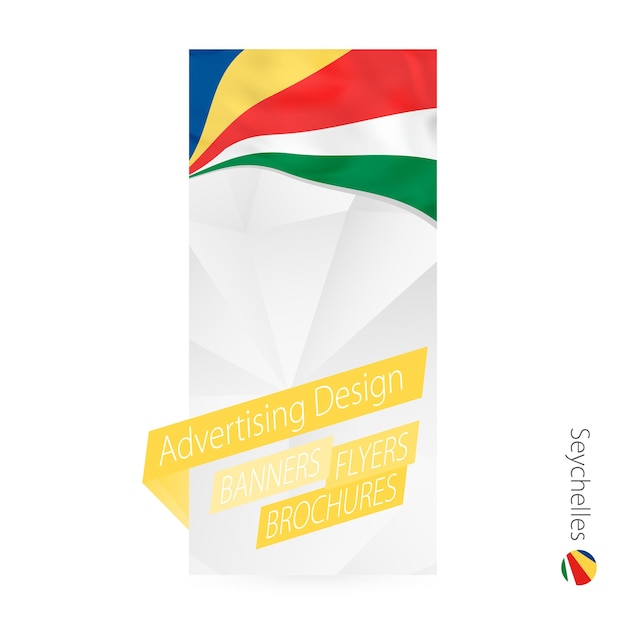 Vector abstract banner sjabloon voor de Seychellen