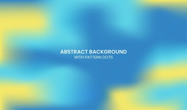 Vector abstract blue yellow background with dots pattern