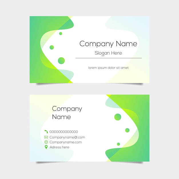 Vector abstract business card layout achtergrondontwerp