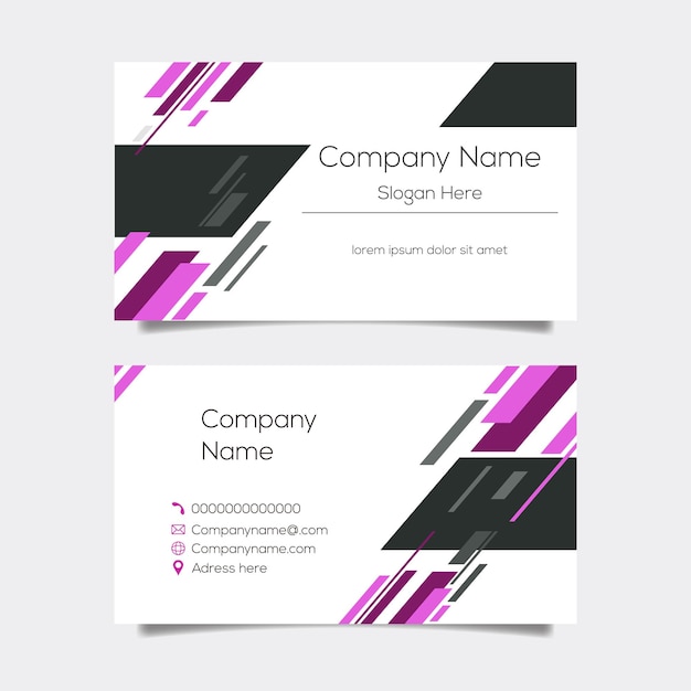 Vector vector abstract business card layout achtergrondontwerp