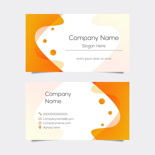 Vector abstract business card layout background design