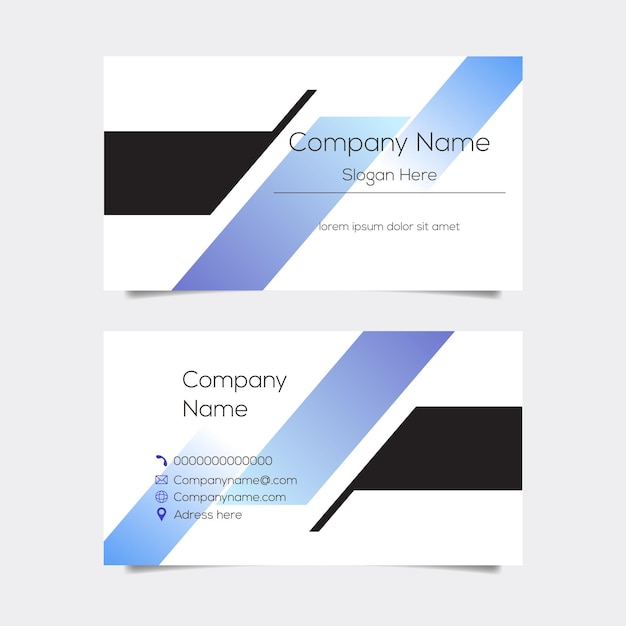 Vector vector abstract business card layout background design
