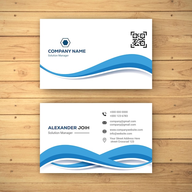Vector vector abstract business card template