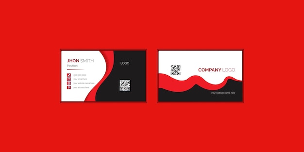 Vector abstract business card