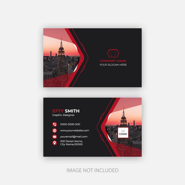 Vector abstract Business card